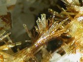 Cristaux de vésuvianite - cliquez pour photo grand format