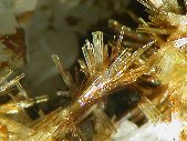 Cristaux de vésuvianite - cliquez pour photo grand format